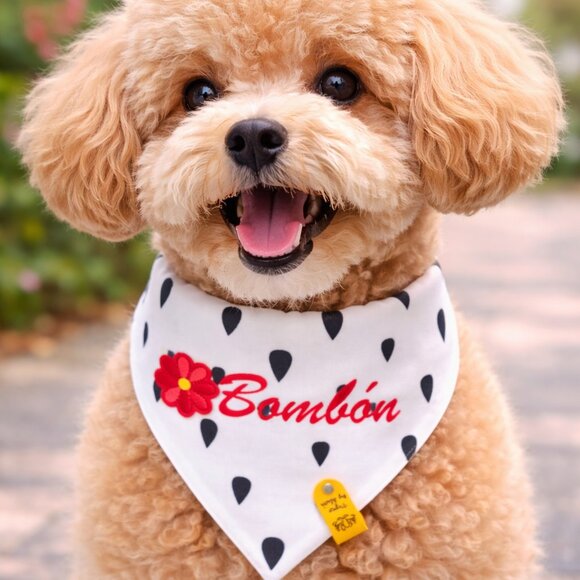 Handmade Reversible Dog Bandana – Fits Up to 14" Neck - Picture 2 of 5